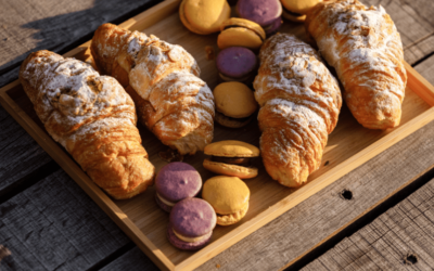 Cocinando masas delicadas como croissants y macarons en horno