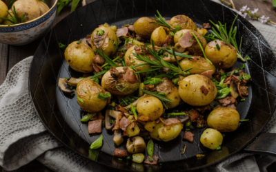 Papas salteadas y otras preparaciones para la cena de Año Nuevo con tu horno combinado