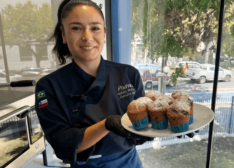 Horno HPE80: Optimiza la producción de muffins con tecnología de convección